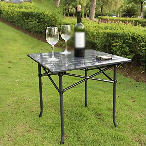 Table de camping pliante avec chaises intégrées pour pique-nique extérieur - 6