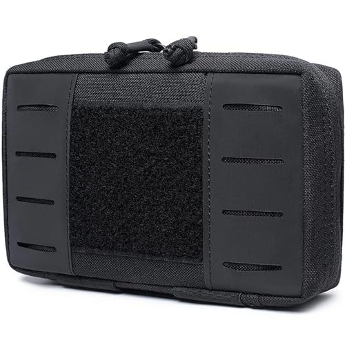 Pochette tactique Molle militaire noir sac outils EDC outdoor L