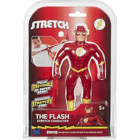 Character Options Stretch 07686 DC The Flash Amazing Fun Boys Present. Superhero Toys, red Cover