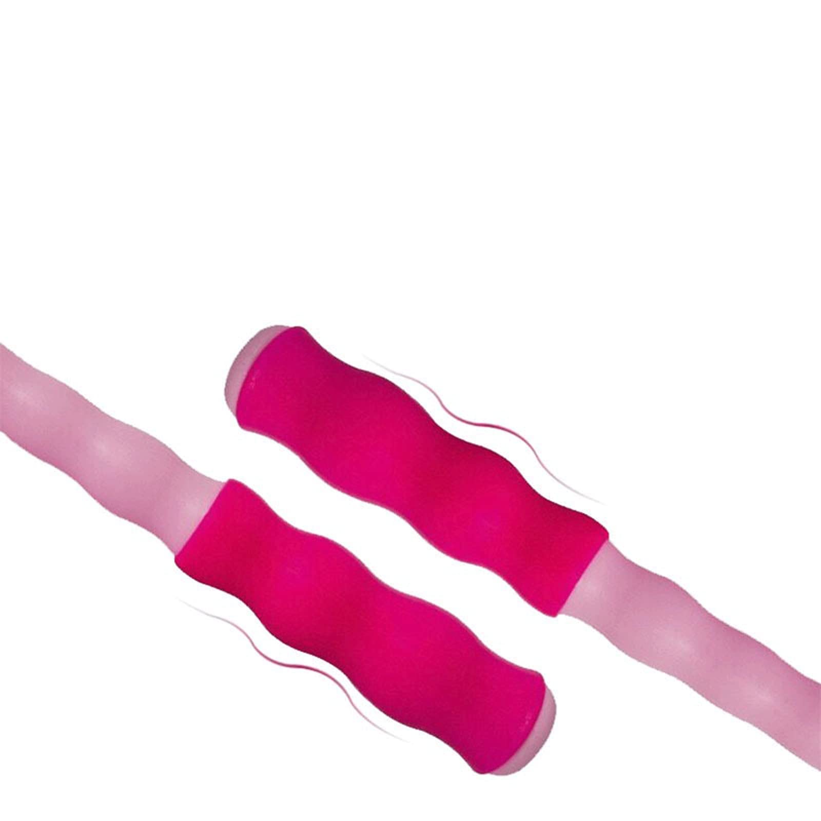 Springseil, 2,8 m Länge, verstellbar, weiche Perlen, geeignet für Fitness, Uni, Blau