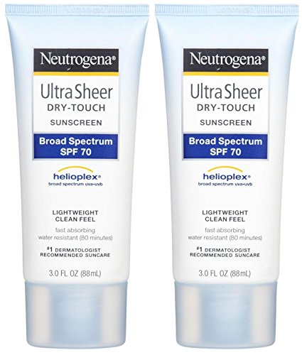 Neutrogena Ultra Sheer Broad Spectrum Sunscreen SPF 70-3 oz - 2 pk