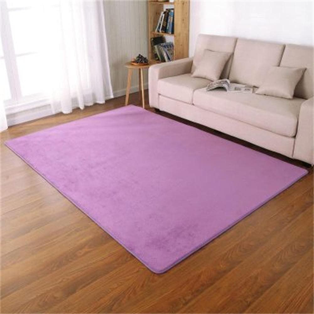 Tapis de salon moderne abstrait violet LUNEZY haut de gamme