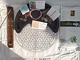 T one Wooden Healing Crystal Stones kit for Meditation (29 Pieces) with Wooden Moon Tray | Healing...