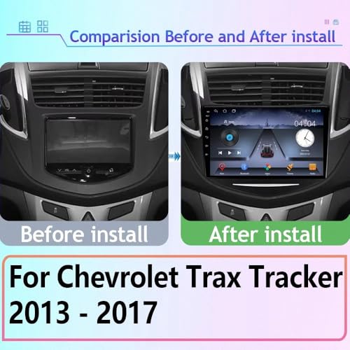 Radio de coche para evitar cables sueltos con Carplay inalámbrico en Chevrolet Trax 2015 2