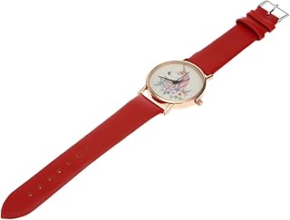 Relógio Com Pulseira De Couro Feminino Relógio De Presente Moda Feminina Relógio Pulseiras De Couro Relógio Feminino Relógio Vermelho Decoração De Pulso Relógio De Moda Relógio De