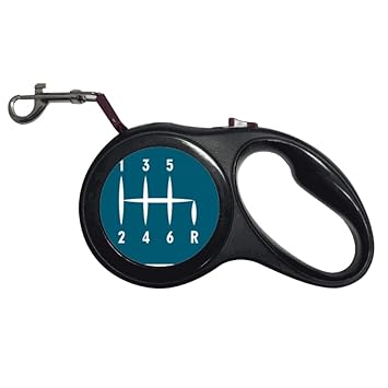 no/no?Car Shift Brake Parts Art Deco Fashion Retractable Dog Leash Pet Walking Leash