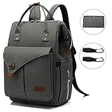 ❤️ Komfortables Tragen: Der Wickelrucksack im lässigen Stil läßt sich bequem tragen durch die gut gepolsterte und verstellbare Schultgurten.