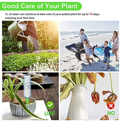 【New】Plant Self Watering Spikes 12Pcs ,Universal Self Watering Device With 12 Fixed Brackets And 12 Graduated Tables, Automatic Waterer Vacation Drip Irrigation Control System | Watering-Non-Stop #TOP5