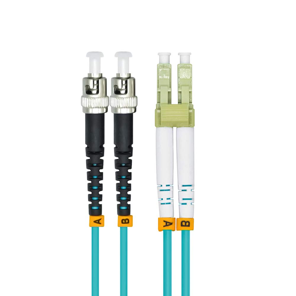 Câble de raccordement optique multimode 10 G OM3 blindé Duplex 50/125 40Meters LC-ST Connecteur Jarretiere Optique