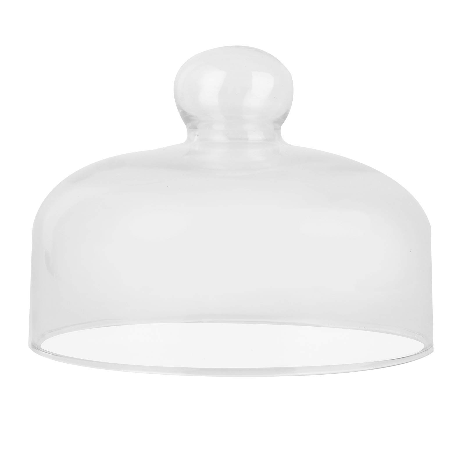 Käseglocke Glas aus Glas mit Runder Kuppelform Leicht zu Bedienen und Bleifrei als Kuchenabdeckung und Tortendeckel