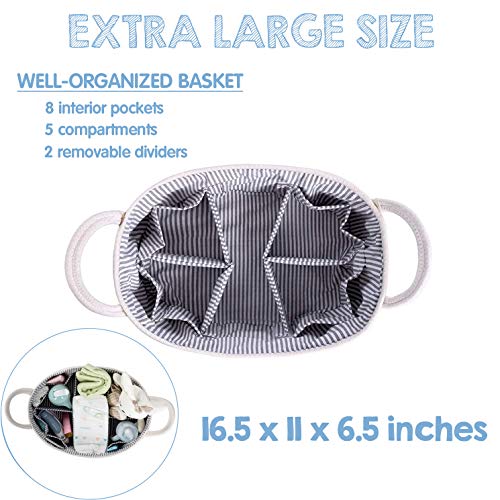 AUNHUIT Organizer per pannolini per bambini, extra...