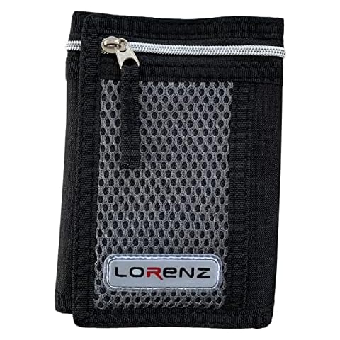 Lorenz Men's 3 Fold Canvas Sports Wallet Cover