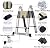 12.5ft Telescoping Ladder, Aluminum Extension Ladder A-Type Straight Ladder Folding Compact Size, EN131 Standard 330lb MAX Load