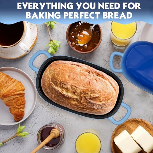 Prochop Dutch Oven For Bread Baking - Bread Pans For Homemade Bread Cast Iron Bread Pan Dutch Oven Loaf Pan With Lid And Loop Handles For Homemade Breadmaking thumb #1