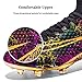 Maylrvjv Men's Women's High Top Gold Sole Soccer Cleats Boys Girls Football Boots Futsal Shoes Fashion Simple Sneakers for Outdoor Indoor Competition Training