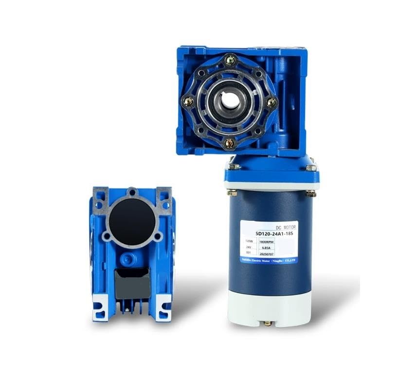 DC-Schneckengetriebe-Untersetzungsmotor, 60 W-120 W Umkehrmotor mit Drehmoment und Drehzahlregler for CNC-Rundschalttische Robust(120W+RV40)