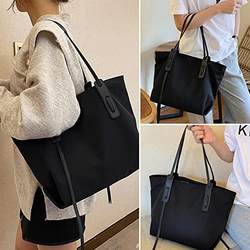 JIELISI Women Handbag Tote Bag, Girls Stylish Laptop Bag Waterproof Shoulder Bag Fashion Shopping Bag Casual Beach Bag Work Bag with Zipper & Pocket School Bag for Work Travel Daily Use