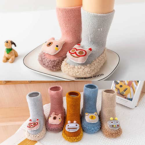 Infant Cute Cartoon Socks Shoes Soft Bottom Indoor Non Slip Warm Floor Socks Shoes Baby Shoes Baby Walking Shoes2