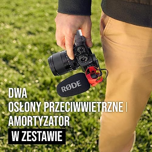 RØDE VideoMicro II - Ultra-kompaktowy mikrofon strzałowy na kamerę do nagrywania wysokiej jakości dźwięku z aparatem lub urządzeniem mobilnym