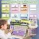 Wochenplaner Kinder - Thema Weltraum Montessori Magnettafel inkl. 237 Magnete, Aufbewahrungsbox, Staffeleien, Haken, Kordel & Abwischbar Stift - Tagesplaner Kinder Routine - Lernspiele ab 3 Jahre