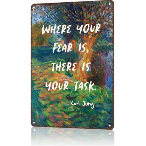 Carl Jung Fear Metal Wall Art