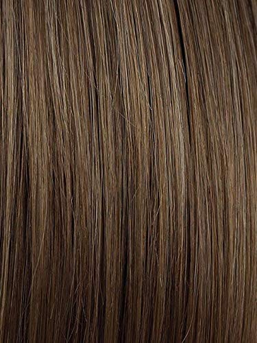 Cory Wig Color Pecan Brown - Noriko Wigs 9" Long Classic Bob Textured Fringe Synthetic Average Cap Bundle MaxWigs Hairloss Booklet