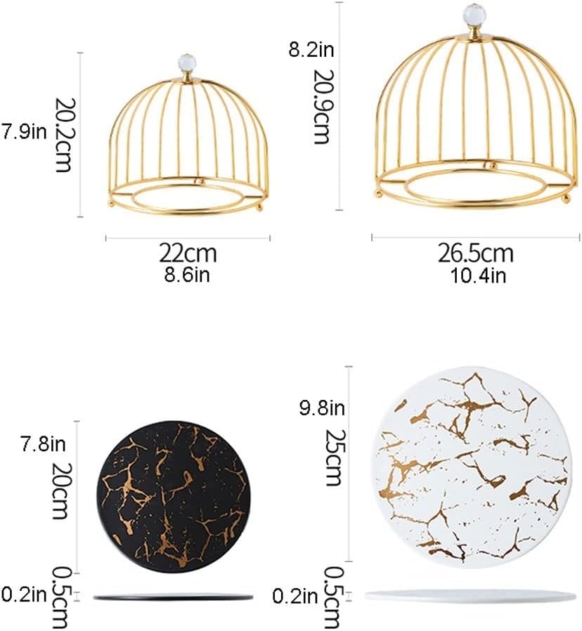 デザートディスプレイカップケーキスタンドヨーロピアンスタイルのバードケージデザートラックケーキラックアイアンアートアフタヌーンティー