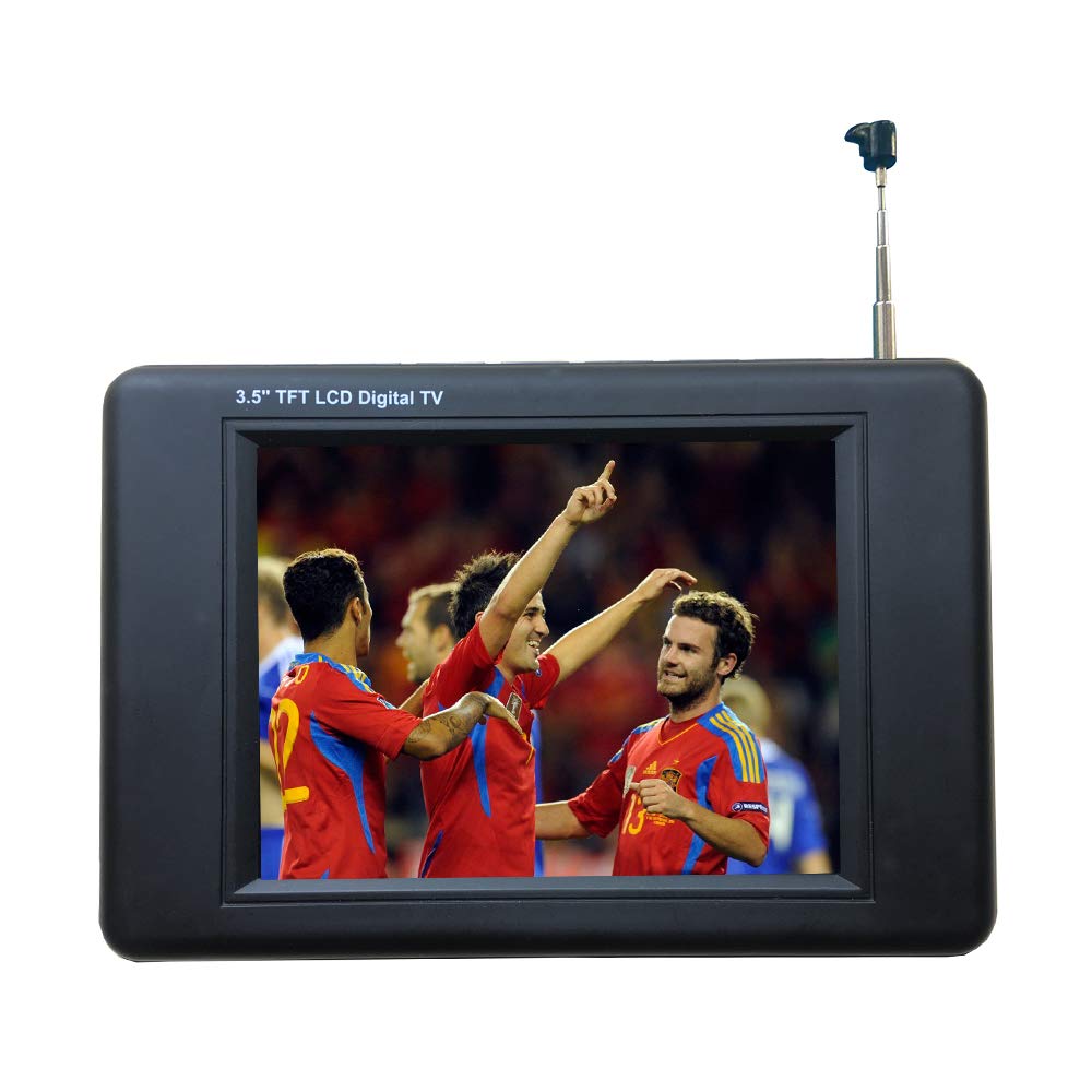 Chaowei DTV530 Portable ATSC Digital TV with 3.5" TFT LCD and Magnetic Base Antenna - Black
