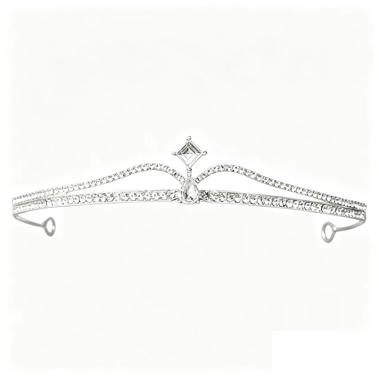 New Wedding Headpiece for Bride Bridal Crown Rhinestone Crystal Headgear