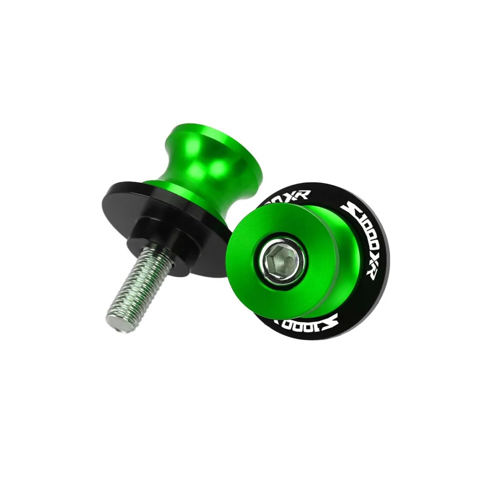 Fsjgbnhokvn 8Mm-Green Motorcycle Paddock Stand Spool Sliders For S1000xr S1000xr 2019 2020 2021 2022 2023 8Mm Motorcycle Accessories M8 Swingarm Spools Slider Stand Screw(8Mm-Green)