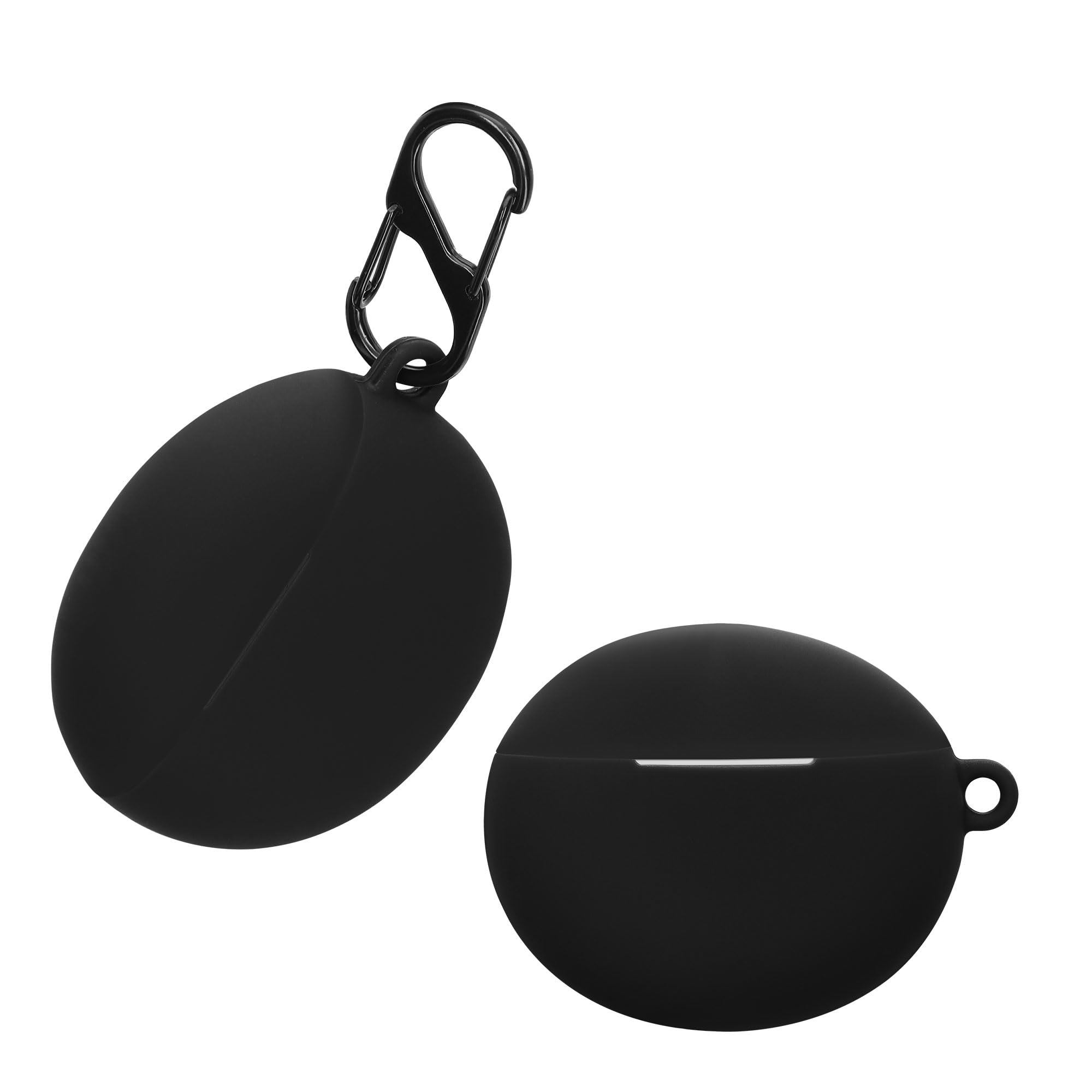 Xiaomi Buds 4 Pro 用 ケース カバー　ブラック　カラビナ付き Amazon.com: kwmobile Silicone Cover Compatible with Xiaomi Redmi