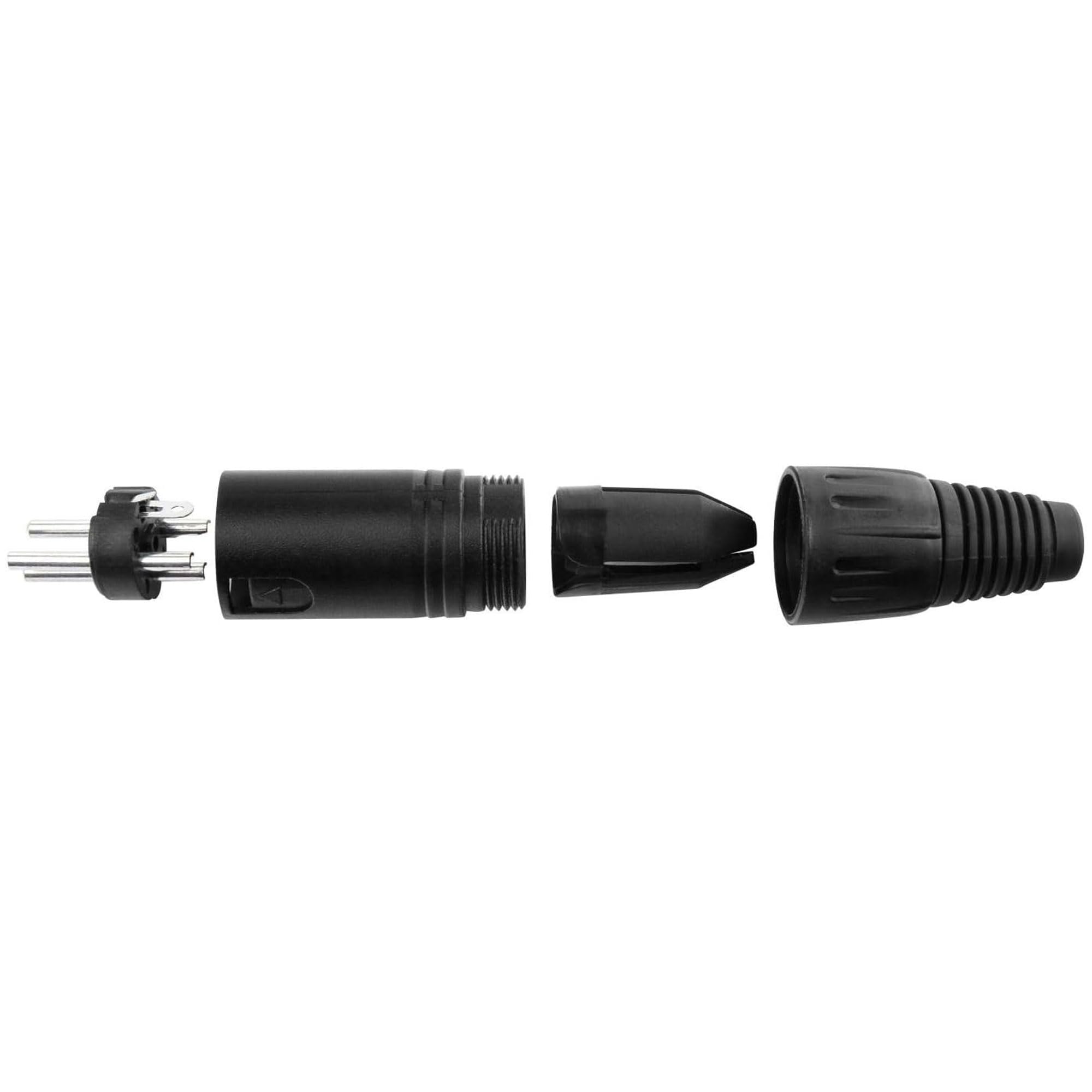 Connettore XLR 3P Maschio in Metallo (25pz)