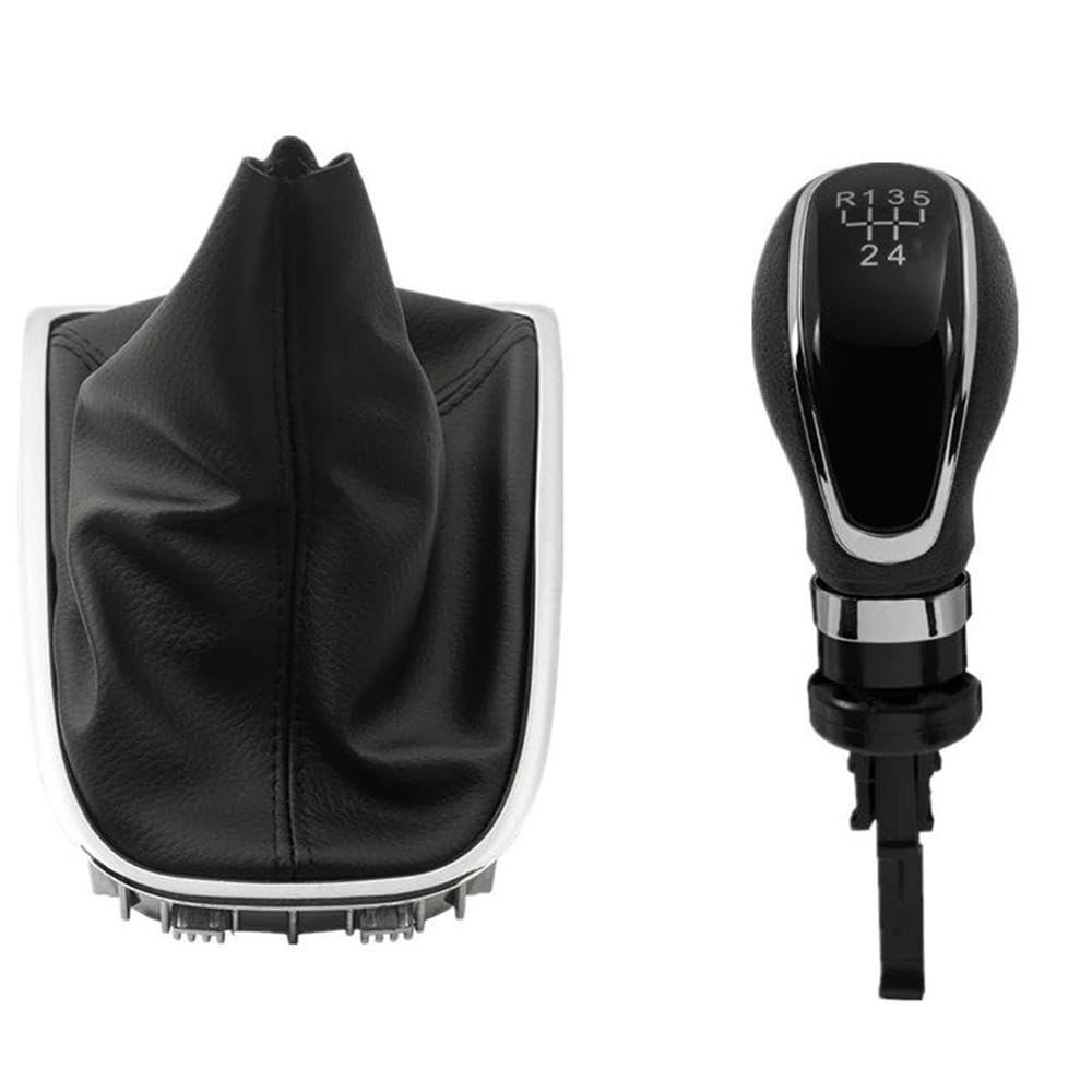 POANBCGY Shift Ball Joint 5/6 Speed Gear Shift Knob Lever Stick Gaiter Boot Cover Collar for Buick Excelle GT/XT for Opel Astra 2009-2014(5 Speed Combo)