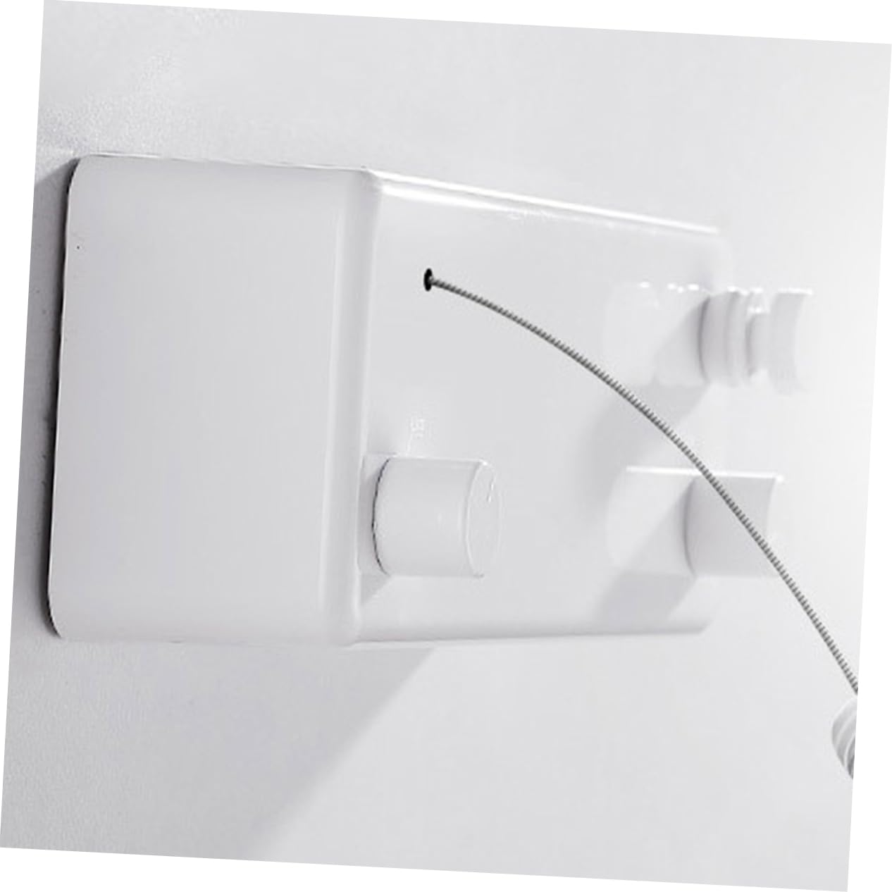 Cabilock Retractable Clothesline Punch Double Line Indoor Hanging String Bathroom Accessory for Home Hotel Laundry