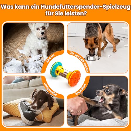 MateeyLife Intelligenzspielzeug für Hunde, hundespielzeug Interaktives mit Slow Feeder - Unzerstörbares Hundespielzeug zur geistigen Beschäftigung & Langsamfütterung - Lernspielzeug für Hunde – Bild 6