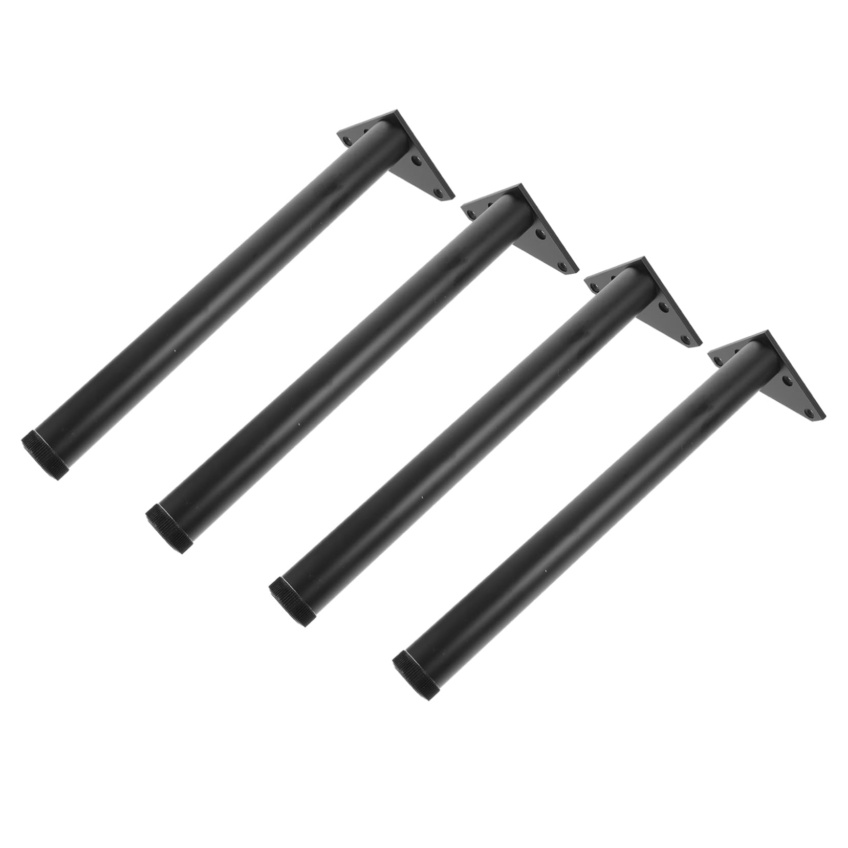 Meubles aluminium lit armoire : lot de 4 supports stables de remplacement triangle noir