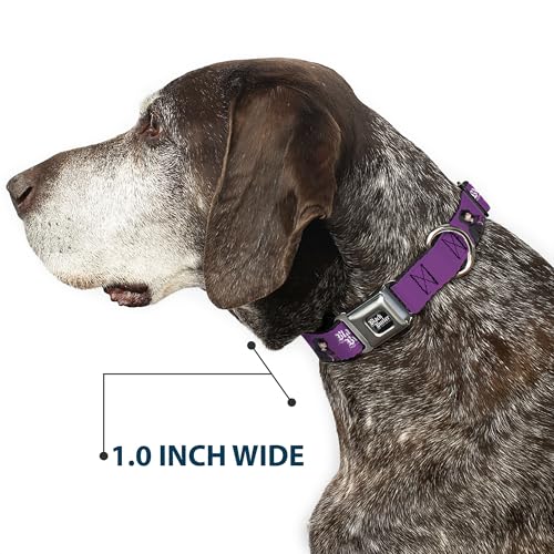 Collier pour chien violet noir Crunchyroll ajustable de 24 à 33 cm - 7
