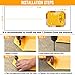 Tevlaphee Orange Foldable Parking Barrier, Cylindrical Lock, Double Lock Design for Extra Protection