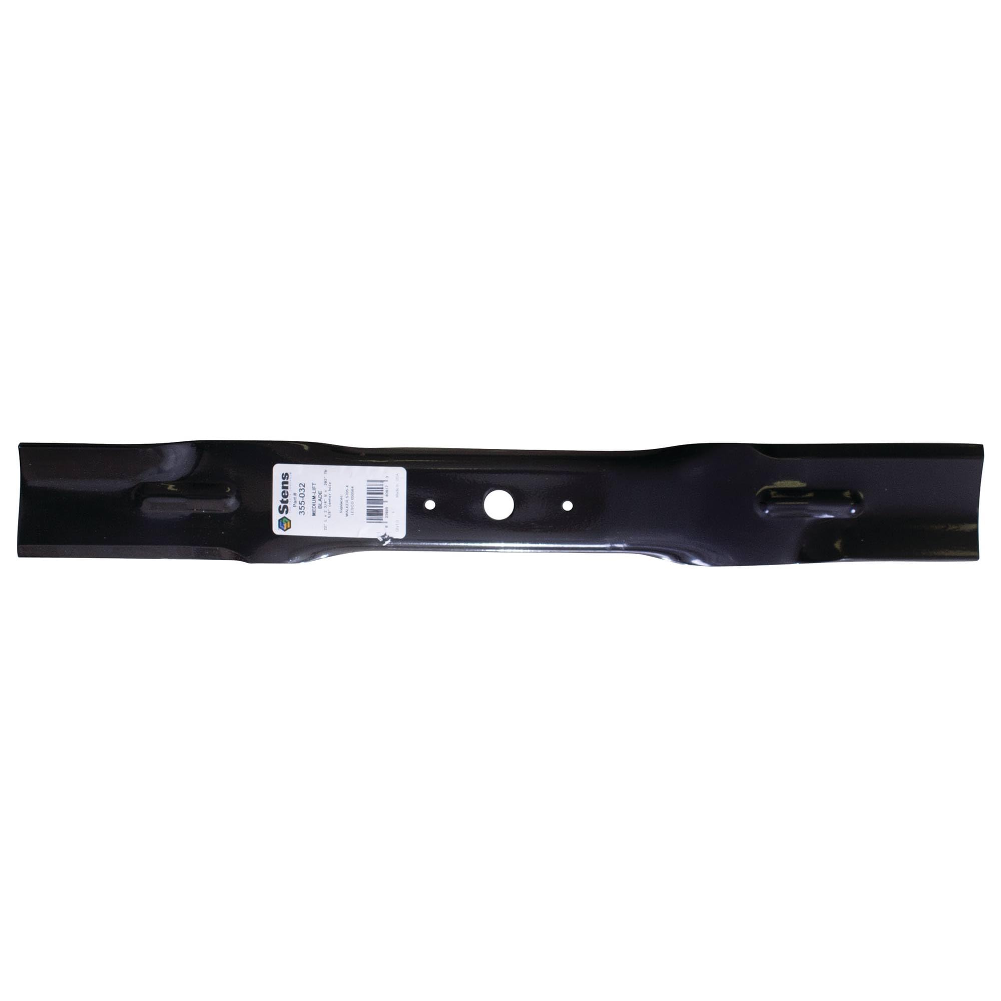 Lame Stens 355-032 en acier noir à levage moyen pour motoculture
