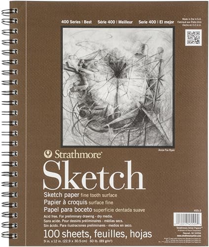 Strathmore Series 400 Sketch Pads 9 in. x 12 in. 100 Sheets