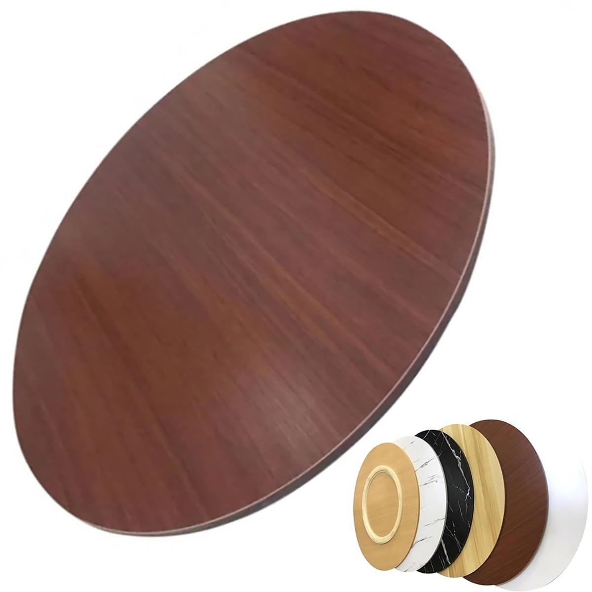 Plato Giratorio De Mesa De Madera 45cm 60cm 70cm 80cm 90cm 100cm, Plato Giratorio Redondo para Cocina En Casa, Bandeja De Servicio Lazy Susan De Madera Grande(Rosewood,50cm/20in)
