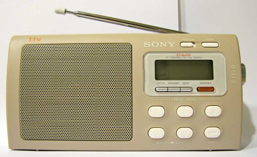 Sony Liv Portable 4-Band TV Weather FM AM Clutch Radio ICF-M410LIV3
