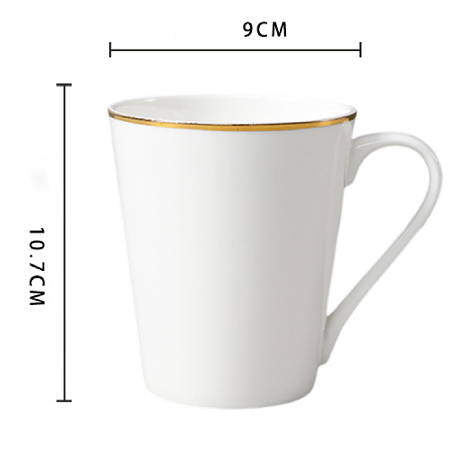 6 tazas de café de 300 ml, juego de 6 tazas de cerámica que te ofrecen un diseño elegante para el disfrute diario. Tazas de café y tazas de café de cerámica, ideales para tu pausa del café
