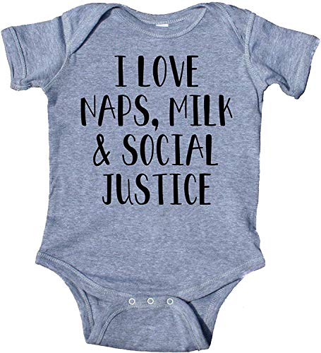 GKrepps I Love Naps Milk and Social Justice Baby Onesie