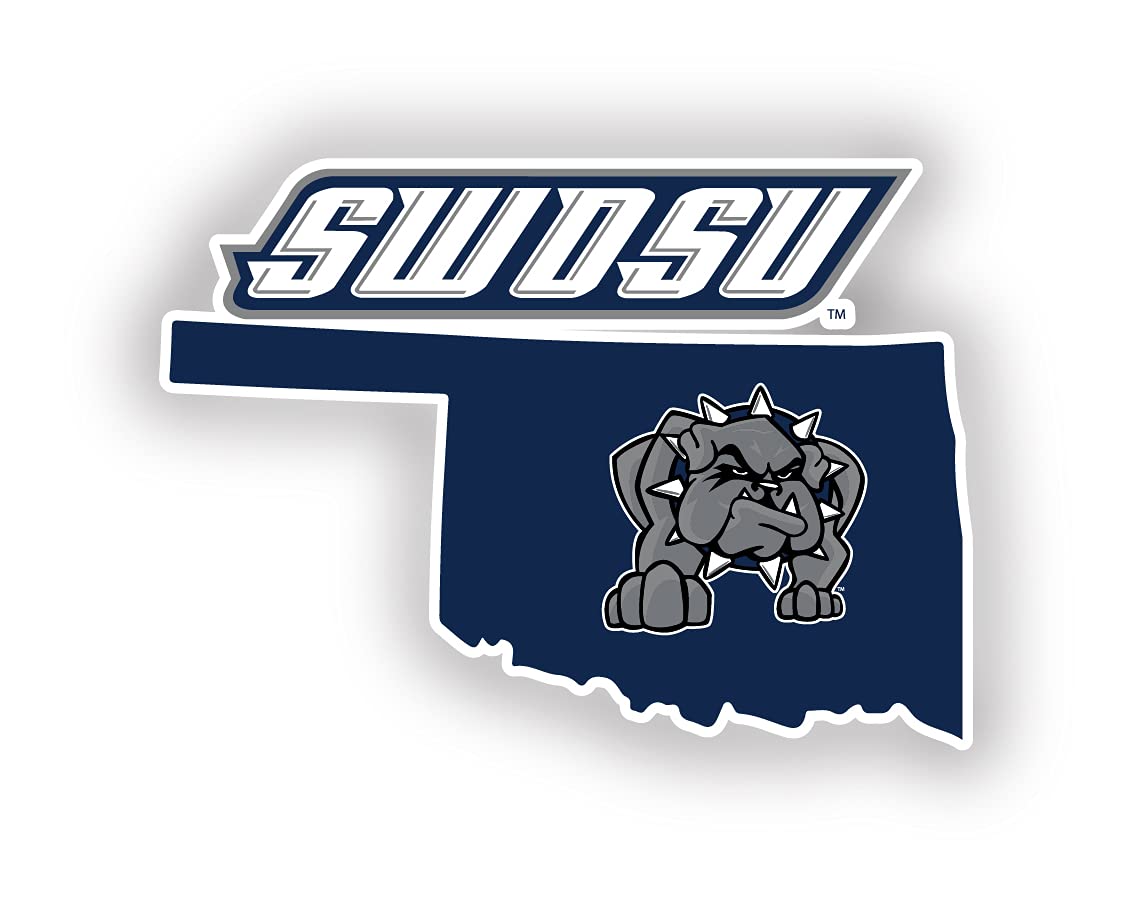 Southwestern Oklahoma State University 4 Inch State Shape Magnet Officially Licensed Collegiate Product