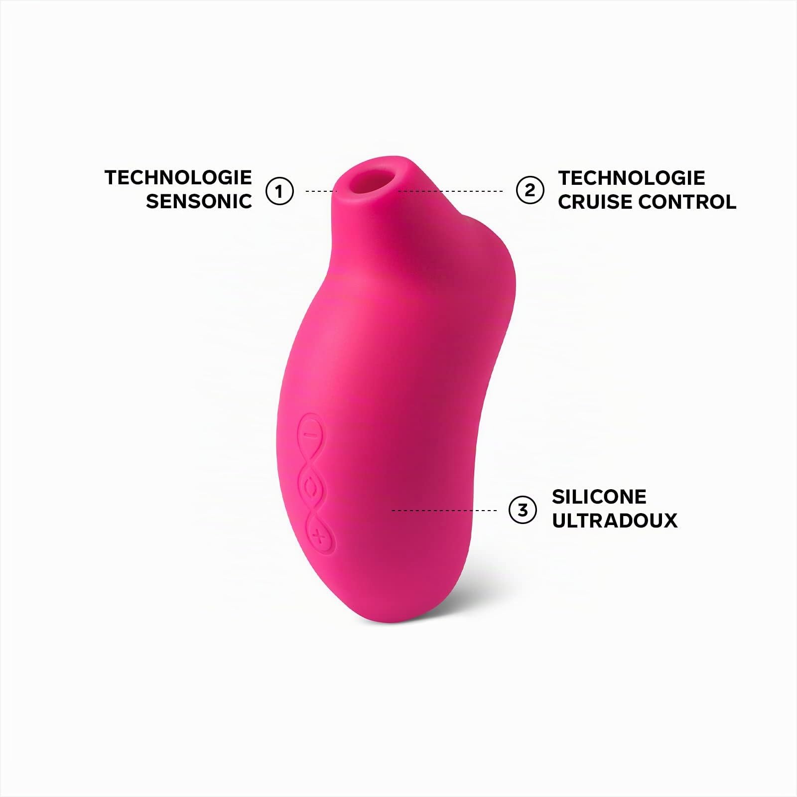 LELO SONA Cruise - Vibromasseur Sonique, Stimulateur Clitoridien Vibrant pour Femmes, Doté du Cruise Control pour Encore Plus de Plaisir, Sex Toys Femme, Cerise