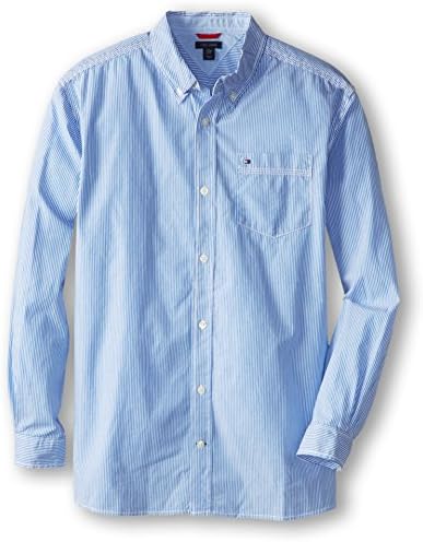 Tommy Hilfiger boys Ellison Long Sleeve Woven Shirt Button Down Shirt