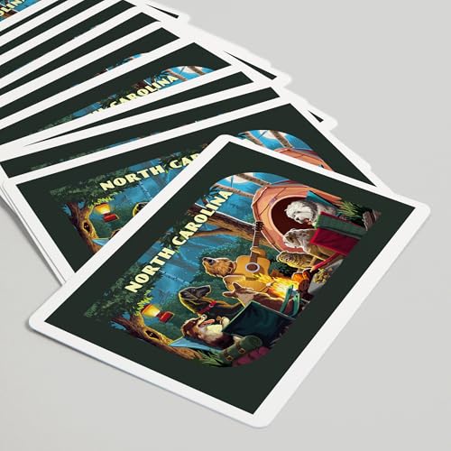 Baraja de 52 cartas poker North Carolina miniatura 5