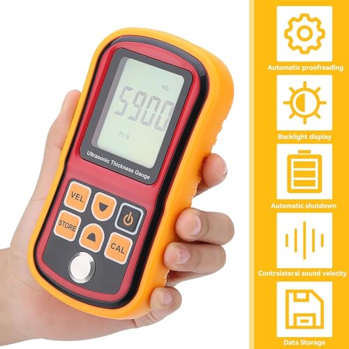 Calibrador Digital de Grosor Ultrasónico KEhtu, Instrumento Medidor de Ancho de Acero, Rango 1.2-225mm, Alta Precisión, Pantalla LCD Grande miniatura 7