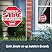 SABRE Yard Sign and Security Decals, Warns Intruders That The Property Is Secured With An Alarm, Bold Red Color For Visibility, Includes Stake For Yard Sign, Decals Easily Stick To Windows